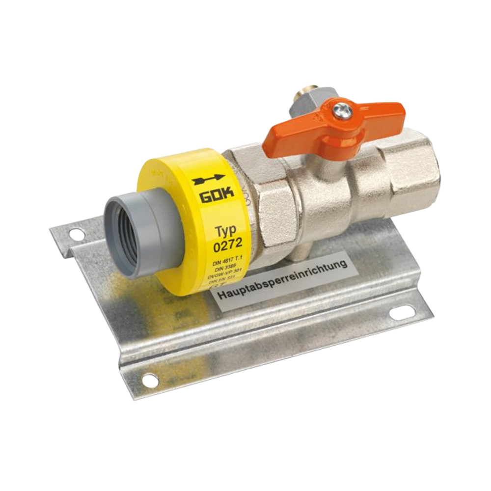 Hauptabsperreinrichtung Gas bds. IG G 1/2"