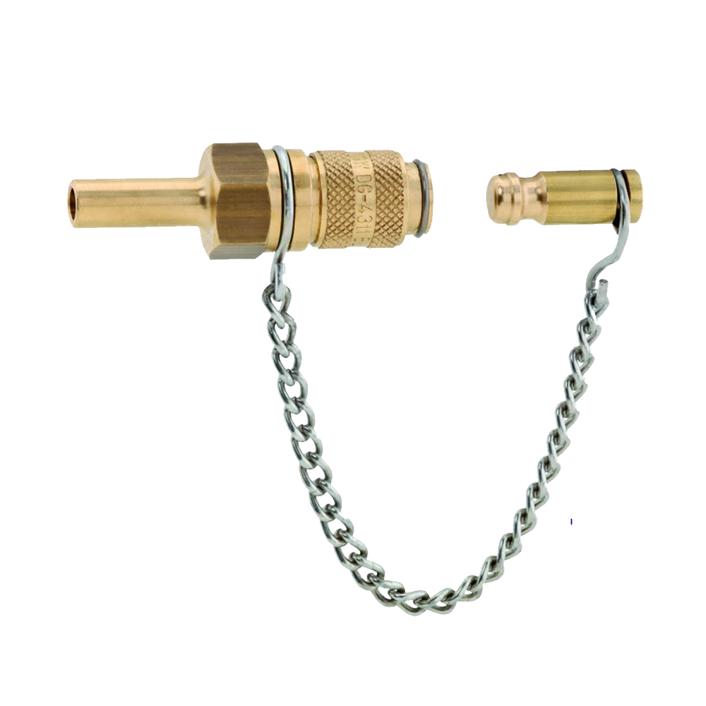 Steckkupplung x RST 8 (Messing)