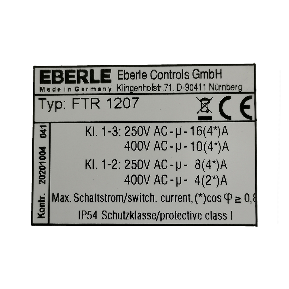 DELETE EBERLE Feuchtraumtemperaturregler FTR 1207