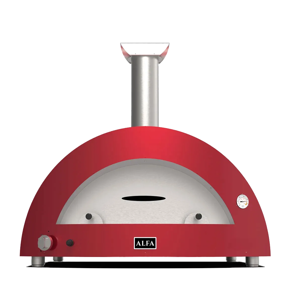 Moderno - 3 Pizze - Antique Red - Hybrid (Gas)